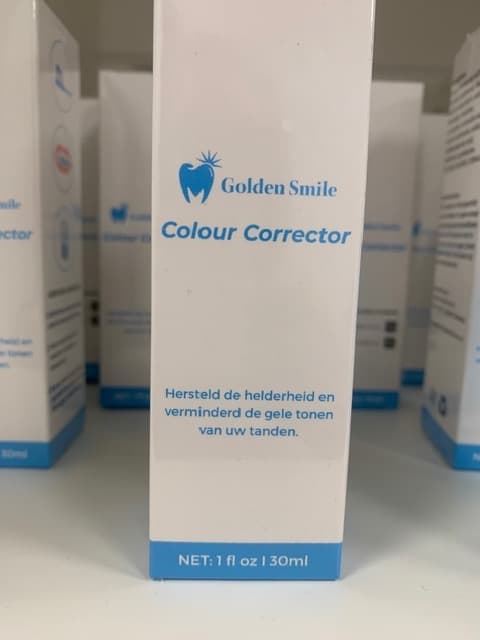 Verpakking van de Golden Smile tandpasta